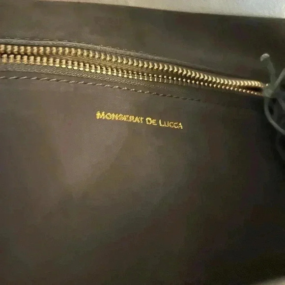 Monserat De Lucca Ano Shoulder Nubuck Charcoal bag - Picture 7 of 7